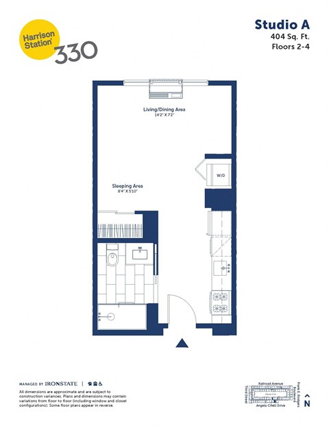 a floor plan of studio a